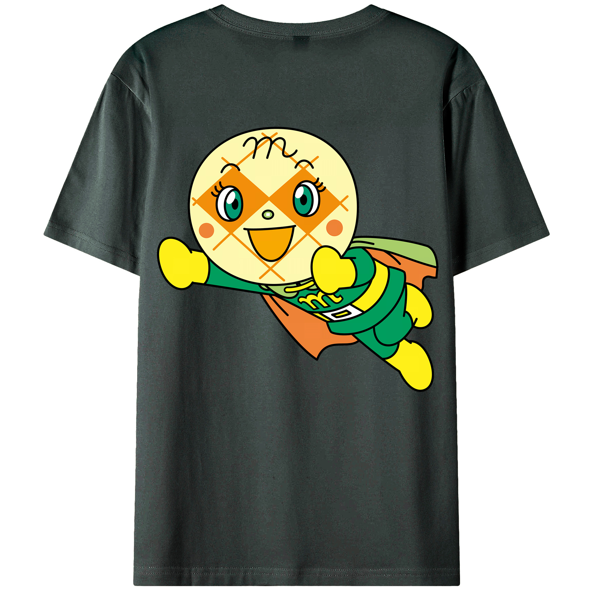 （画像用） アンパンマン Anpanman 綿100％ メンズ半袖Tシャツ（バックプリント） 通気性